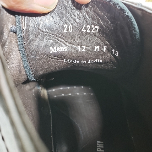 Johnston & Murphy black Leather Ankle boot SZ 12 - Picture 9 of 10